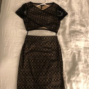 BCBG Lace Skirt Set